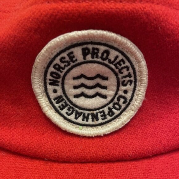 NORSE PROJECTS red wool baseball hat adjustable back - Picture 2 of 12